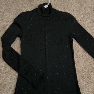 H and M stud/beaded turtle neck. Beads in front and back. Size 12